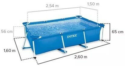 uitdrukking Naar behoren forum Frame zwembad rectangular. TOP Intex opzetzwembad!