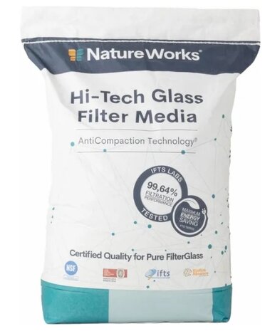 Filterglas voor zandfilters 20 kg