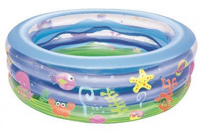 temperatuur Persoonlijk Nuttig Rond opblaasbaar kinderzwembad met vrolijke kleuren